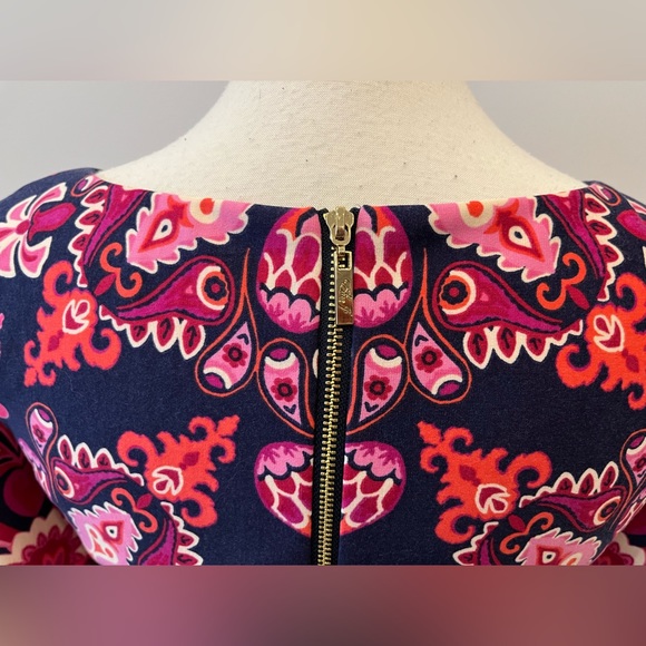 Eliza J Patterned 3/4 Sleeve Dress - Size 4 - Picture 3 of 12